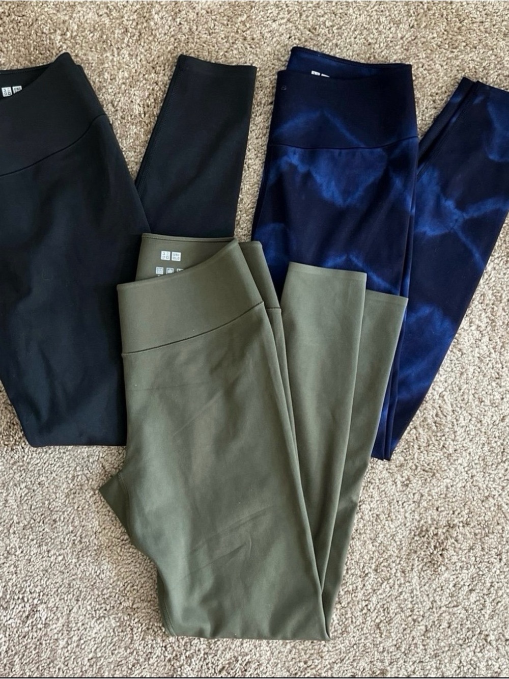 Uniqlo Airism Leggings set of 3 - SMALL